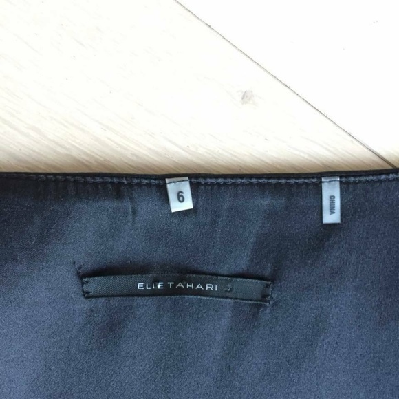 SOLD Elie Tahari Cap Sleeved Silk Top Sheath Dress - Picture 6 of 6